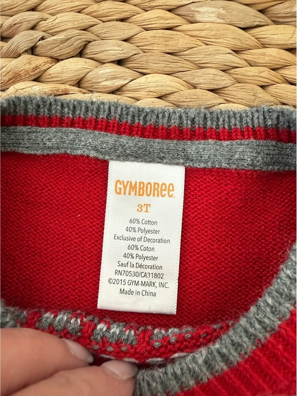Gymboree Fire Truck Sweater Sz 3T EUC